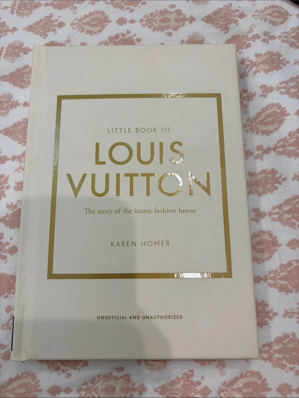 Louis Vuitton White and Gold Decorative Coffee Table Book